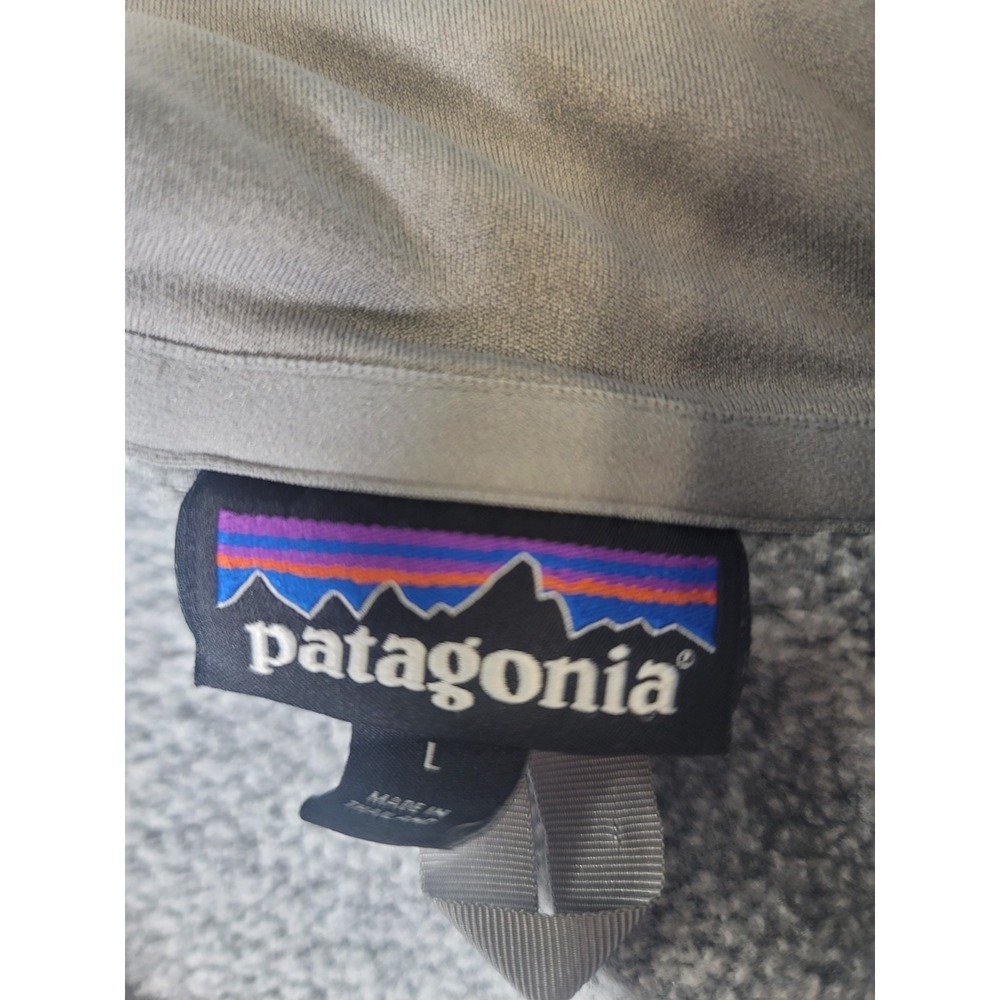 Patagonia Better Sweater 1/4 Zip Womens Large Gray Fleece Pullover Worn Wear - Picture 7 of 12